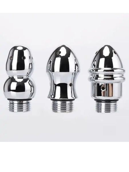 3 REMOVABLE NOZZELS HEADS VAGINAL CLEANING DOUCHE KITS