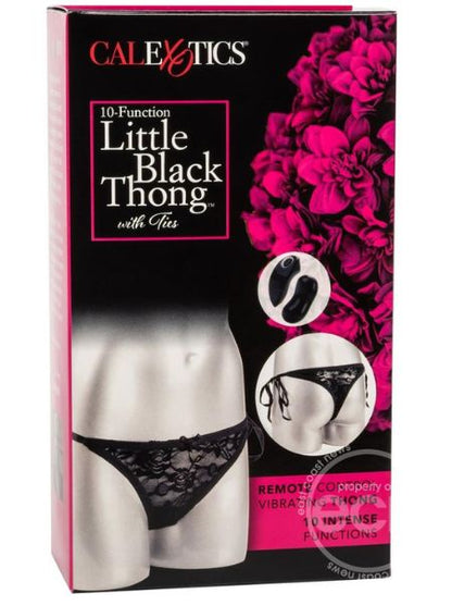 LITTLE THONG PANTY VIBE MASSAGER WITH REMOTE CONTROL - BLACK