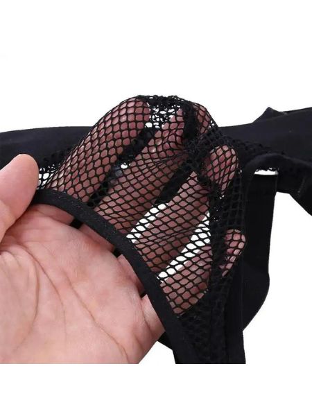 OPEN BACK SEE THROUGH FISHNET STRAPPY JOCKSTRAP