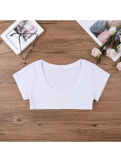 SHORT SLEEVES CROP TOPS