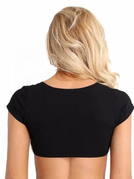 SHORT SLEEVES CROP TOPS
