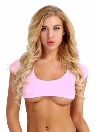 SHORT SLEEVES CROP TOPS