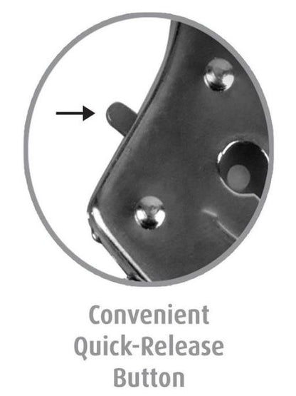 OFFICIAL QUICK RELEASE HANDCUFFS SILVER