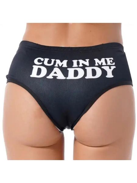 LATTER PRINT UNDERWEAR " CUM IN ME DADDY "