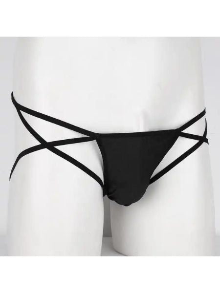 LOW-RISE STRAPPY OPEN BUTT CRISS-CROSSING G-STRING