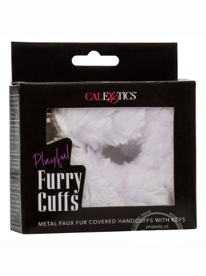 PLAYFUL FURRY CUFFS - WHITE