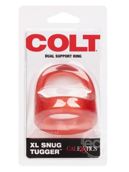 XL SNUG TUGGER COCK RING SCROTUM SUPPORT - RED