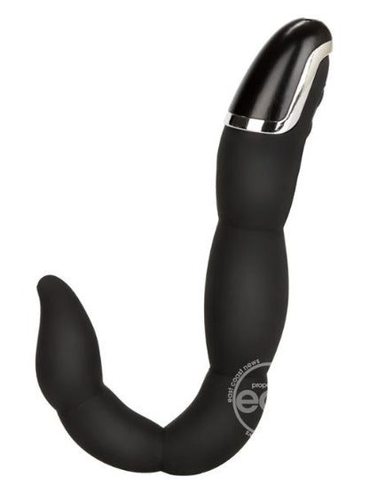 DEEP FLEXER SILICONE VIBRATING PROSTATE STIMULATOR - BLACK