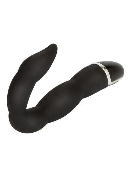 DEEP FLEXER SILICONE VIBRATING PROSTATE STIMULATOR - BLACK