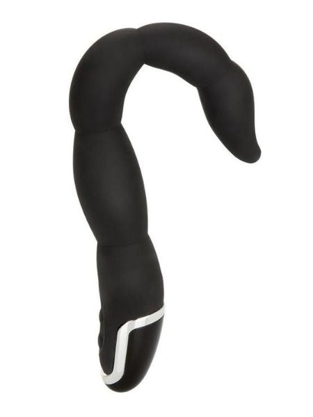 DEEP FLEXER SILICONE VIBRATING PROSTATE STIMULATOR - BLACK