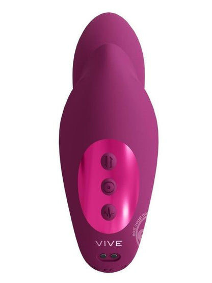 RECHARGEABLE DUAL MOTOR G-SPOT VIBRATOR WITH MASSAGING BEADS - PINK