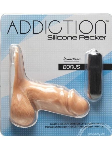 SILICONE PACKER DONG - CARAMEL