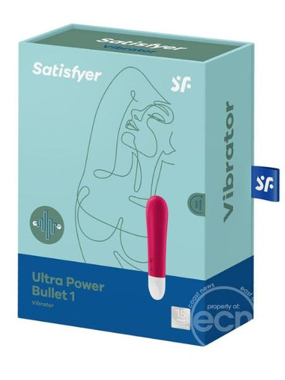 SATISFYER " ULTRA POWER BULLET 1 " RECHARGEABLE SILICONE BULLET VIBRATOR