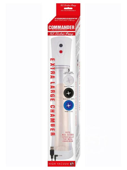 EXTRA LARGE COMMANDER ELECTRIC RECHARGEABLE PENIS PUMP