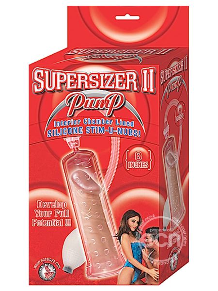 SUPERSIZER 11 PENIS PUMP 8 IN - CLEAR