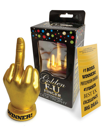 GOLDEN F-U FINGER TROPHY