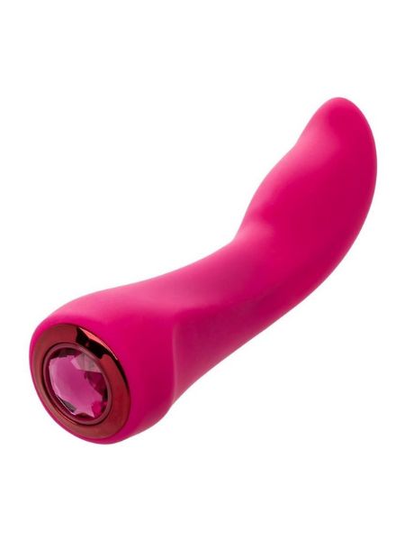 RECHAGEABLE SILICONE G - SPOT VIBRATOR - PINK