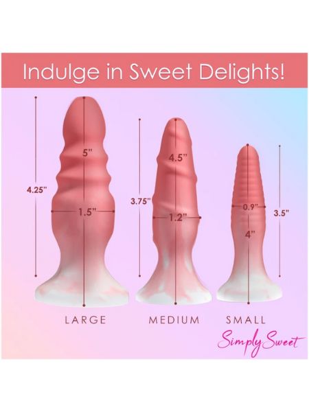 ANAL PLUG BLUE SIMPLY SWEET SILICONE SET