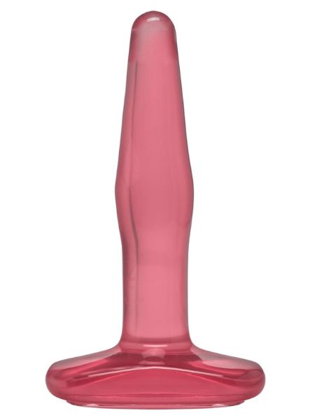 CRYSTAL JELLIES BUTT PLUG - SMALL - PINK