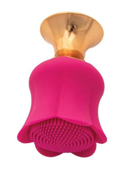 RECHARGEABLE SILICONE MASSAGER - FUSHCIA