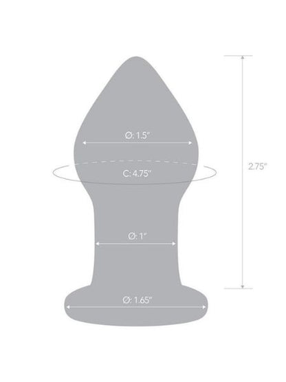 GLAS AMETHYST RAIN BUTT PLUG