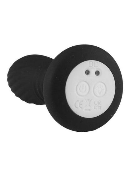 THRUSTING RECHARGEABLE LIGHT-UP SILICONE PLUG WITH REMOTE CONTROL