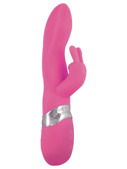 RABBIT SILICONE RECHARGEABLE VIBRATOR - PINK