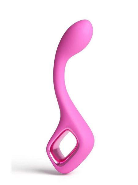 RECHARGEABLE SILICONE G - SPOT VIBRATOR - PINK