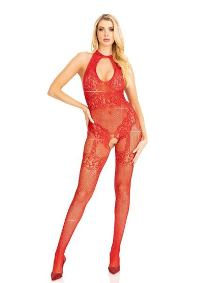 RHINESTONE LACE BODYSTOCKING