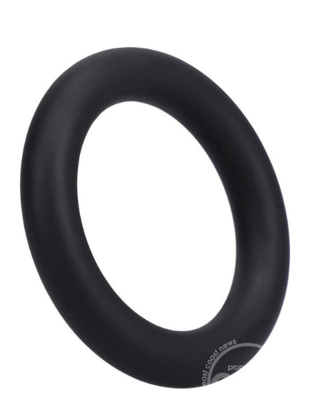 ROCK SOLID THE SILICONE GASKET COCK RING - LARGE - BLACK