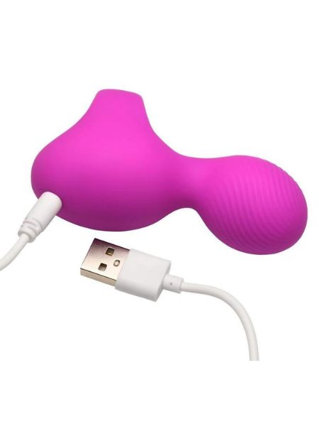 SILICONE RECHARGEABLE FINGER VIBE - PINK