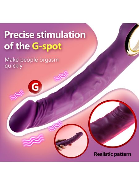 G-SPOT RECHARGEABLE  VIBRATOR WATERPROOF  - PURPLE