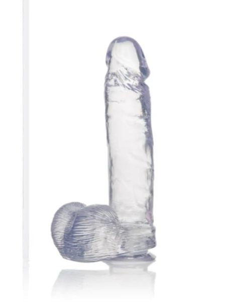 CLEAR DONG W/SUCTION CUP 7.25 INCH