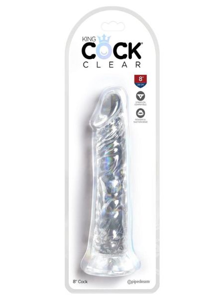 CLEAR DILDO 8 INCH