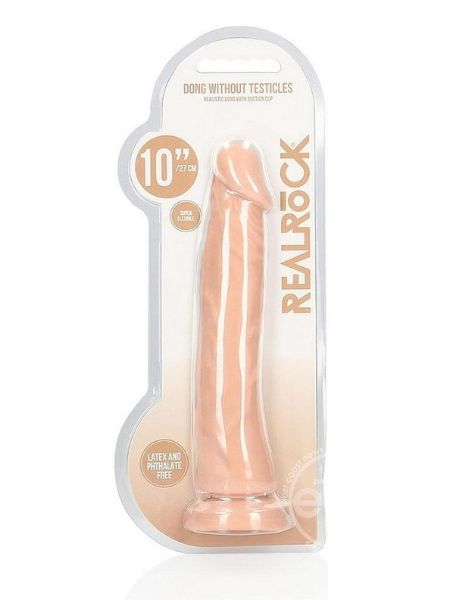 REALROCK SKIN REALISTIC DILDO WITHOUT BALLS 10 INCH