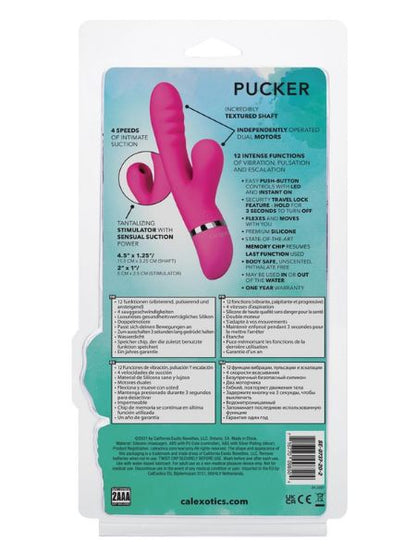 SILICONE RABBIT VIBRATOR - PINK