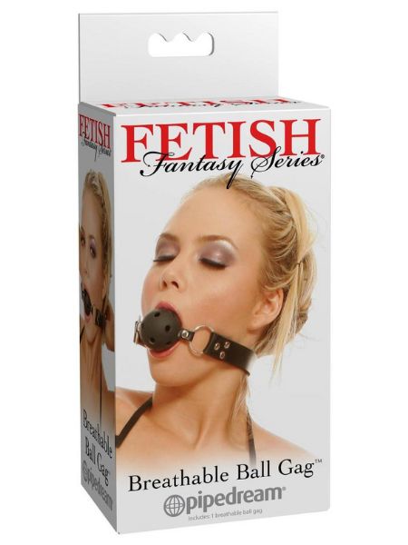 BREATHABLE BALL GAG - BLACK