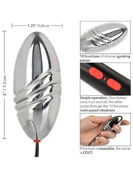 RECHARGEABLE TURBO BULLET - SILVER