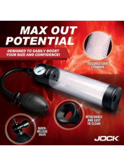 GAUGE PENIS PUMP W/ BULB PUMP UP