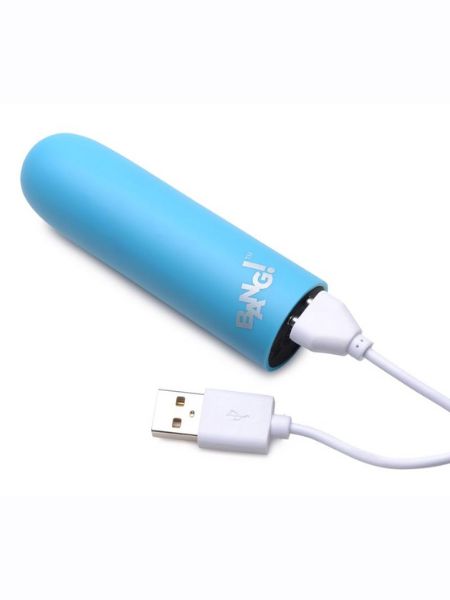 RECHARGEABLE VIBRATING SILICONE BULLET - 10X