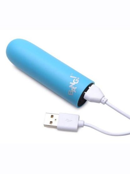 RECHARGEABLE VIBRATING SILICONE BULLET - 10X