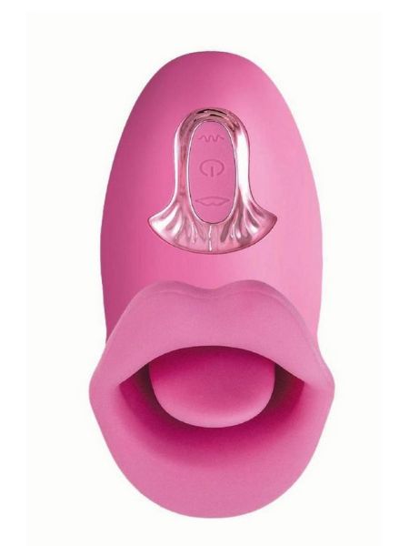 CLIT - TASTIC TONGUE LICKING LOVER RECHARGEABLE SILICONE STIMULATOR - PINK