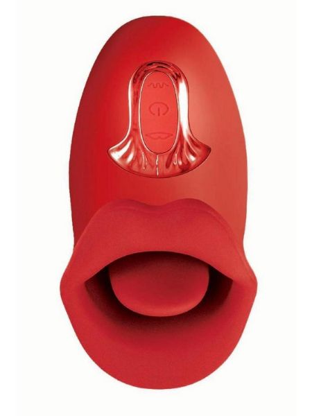 CLIT - TASTIC TONGUE LICKING LOVER RECHARGEABLE SILICONE STIMULATOR - RED
