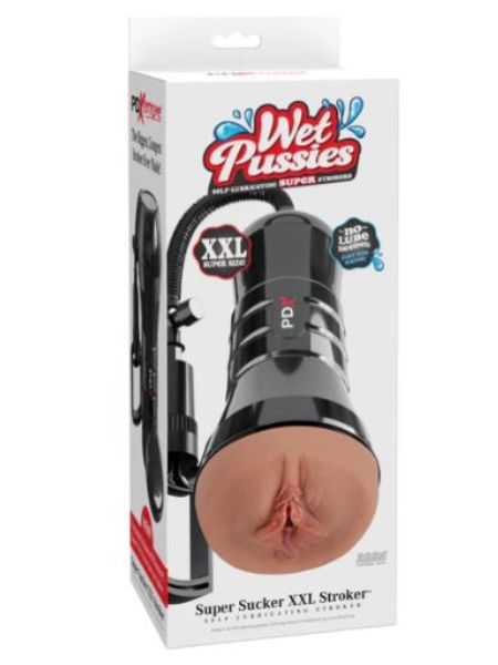 WET PUSSIES SUPER SUCKER STROKER - CARAMEL