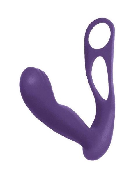P-SPOT MASSAGER RECHARGEABLE SILICONE PROSTATE STIMULATOR - PURPLE