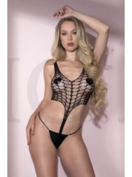 CUTOUT DAIMOND NET TEDDY ( G STRING AND PASTIES NOT INCLUDED )