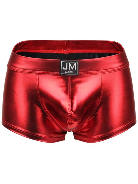 STAGE REFLECTIVE FAUX LEATHER SQUARE CUT UNDERWEAR