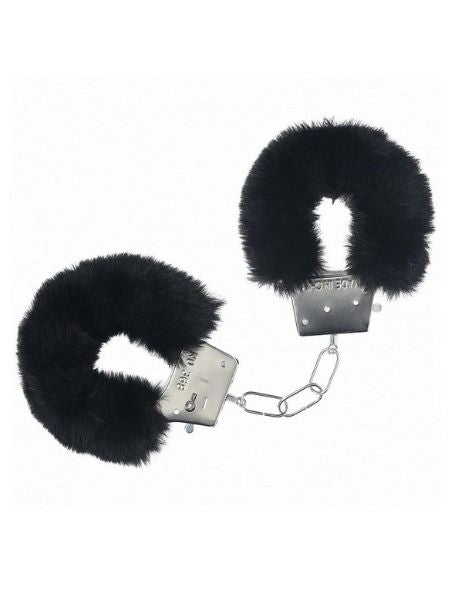 CLASSIC FLUFFY HANDCUFFS - BLACK