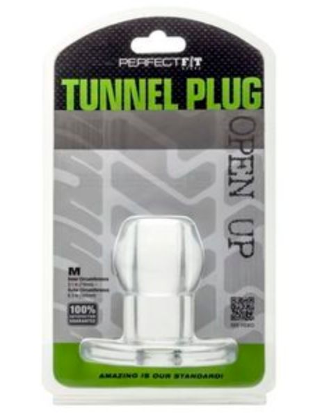 PERFECT FIT TOY TUNNEL PLUG MED ICE CLEAR - TOP OPEN