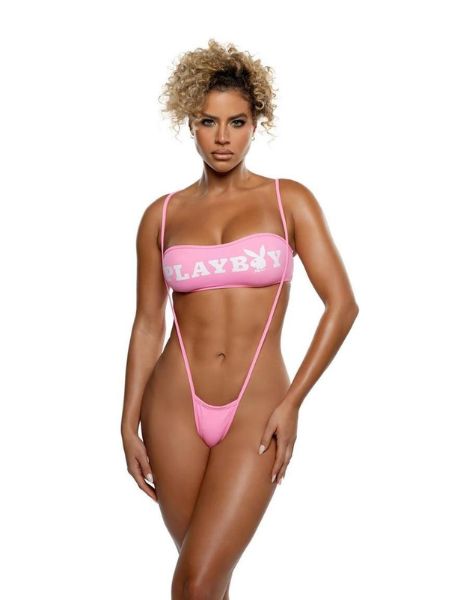 PLAYBOY TEMPTING BUNNY SLING - WHITE/PINK